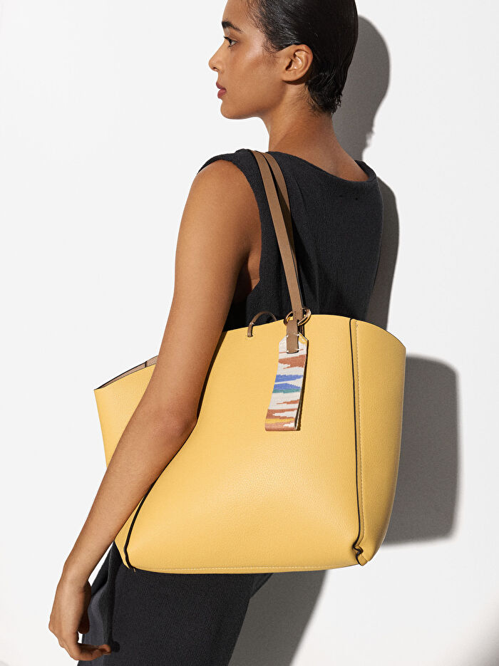 Çift Taraflı Shopper Çanta