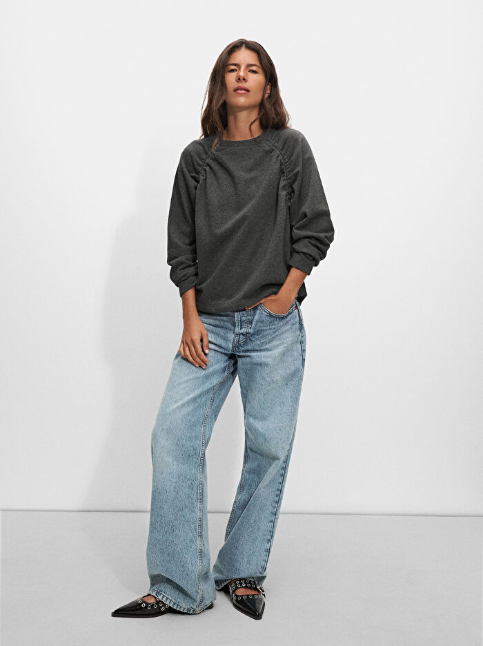 İp Detaylı Sweatshirt