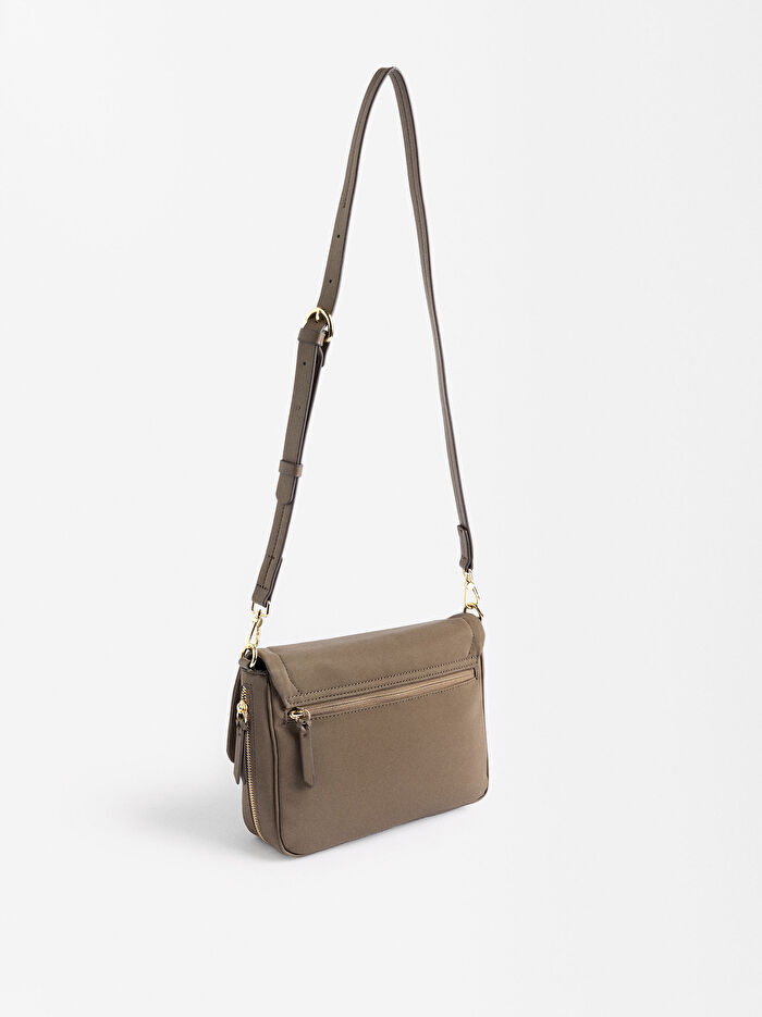 Mıknatıs Kapaklı Çapraz Askılı Çanta