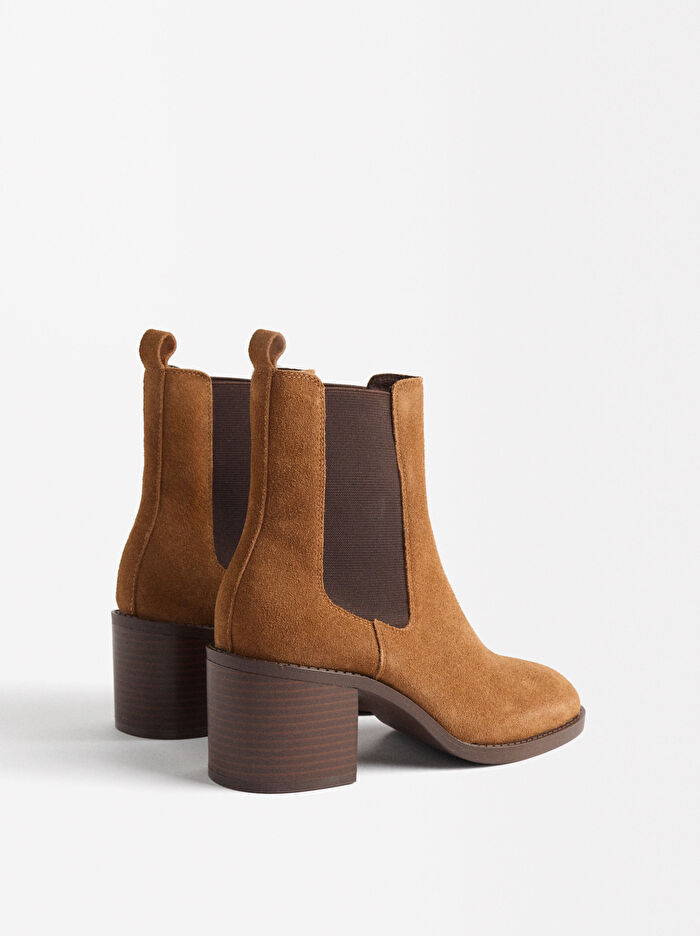 Topuklu Deri Bilekte Bot