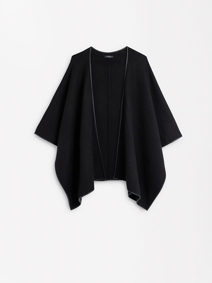 Deri Şeritli Örme Panço