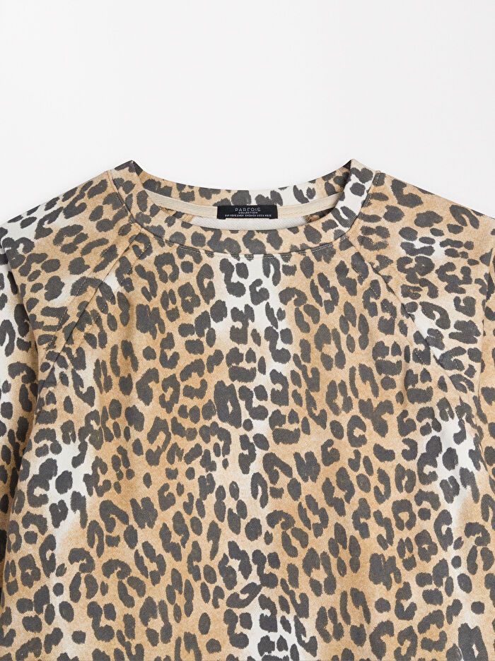 Leopar Desenli Kazak
