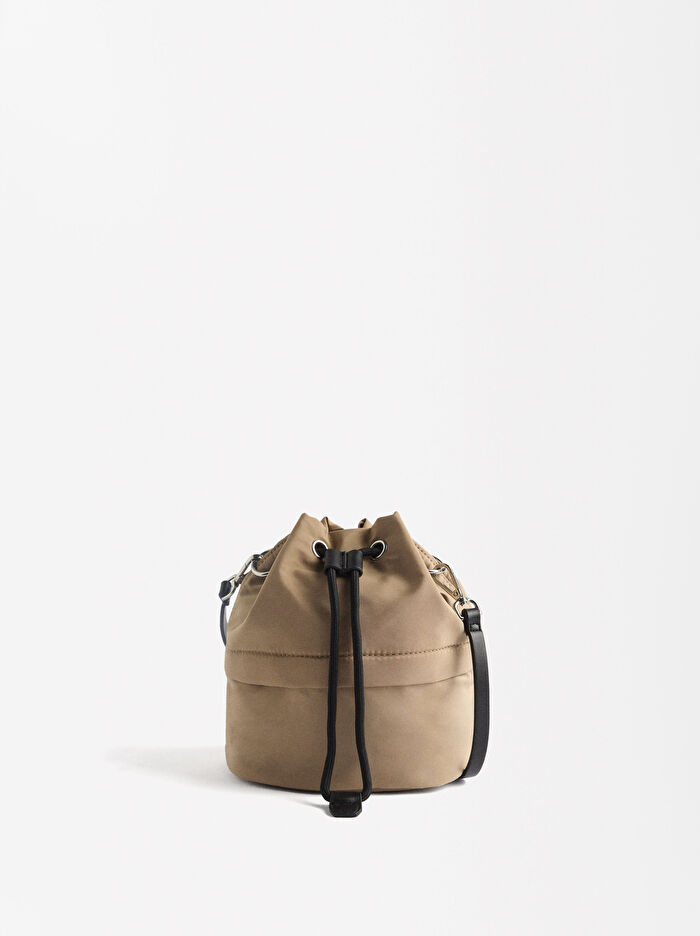 Teknik Kumaş Bucket Çanta