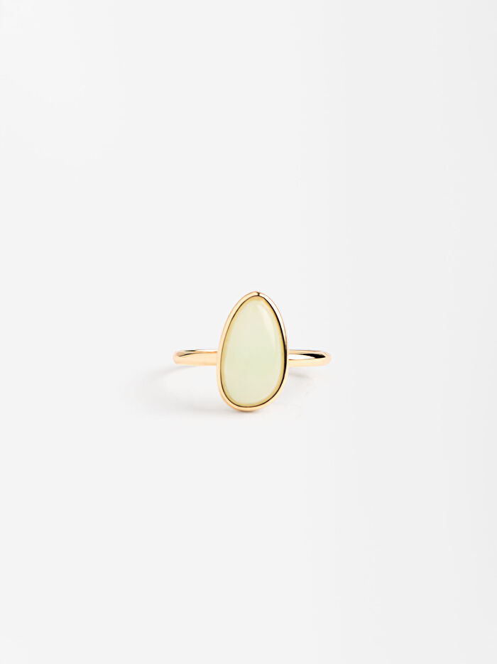 Oval Taşlı Yüzük