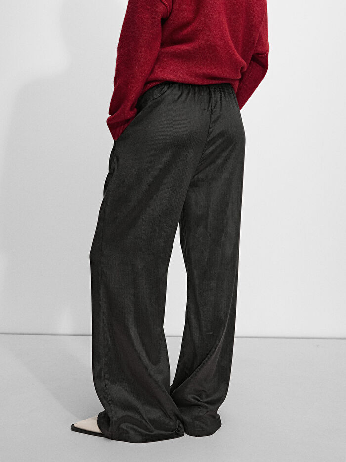 Elastik Belli Bol Kesim Pantolon