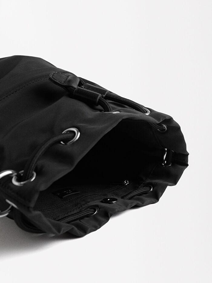 Teknik Kumaş Bucket Çanta