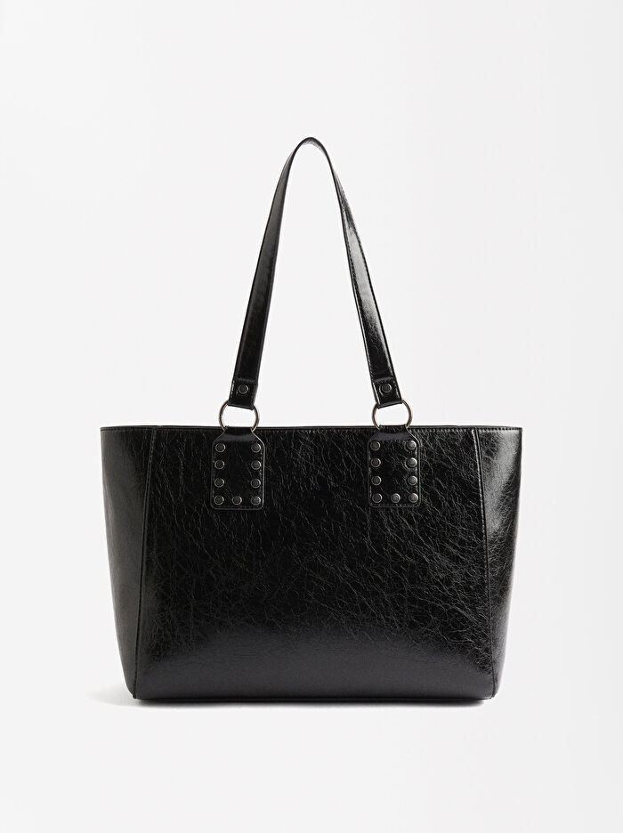 Zımba Detaylı Shopper Çanta