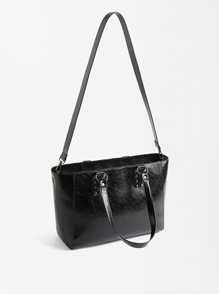 Zımba Detaylı Shopper Çanta