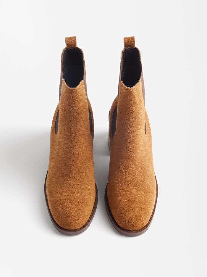 Topuklu Deri Bilekte Bot