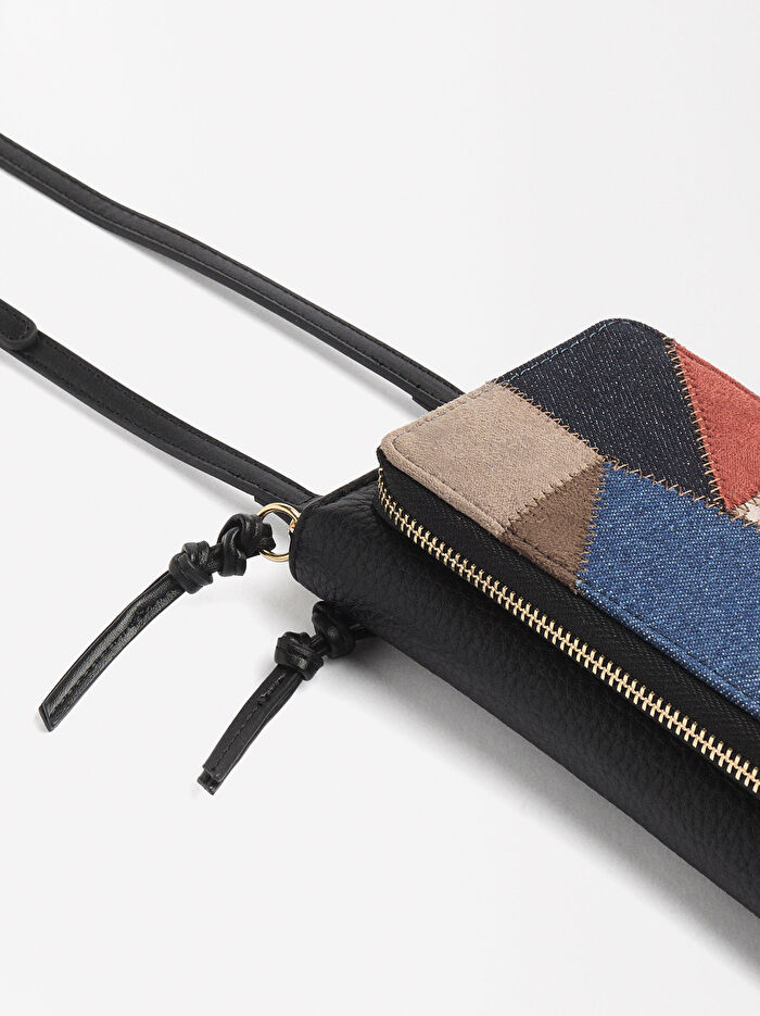 Patchwork Tasarım Cep Telefonu Çantası