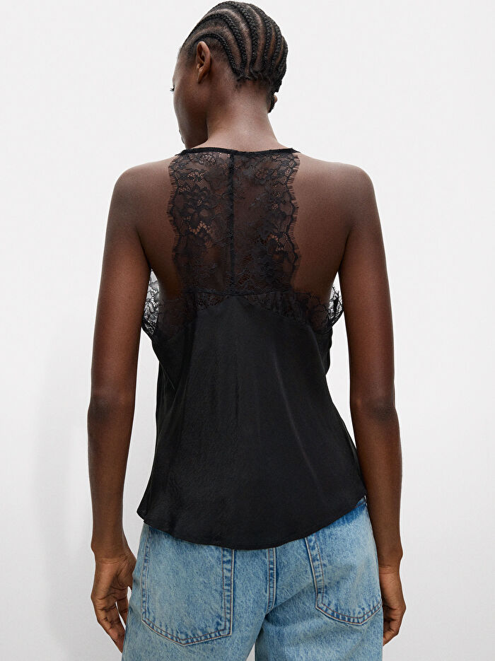 Dantel Askılı Üst