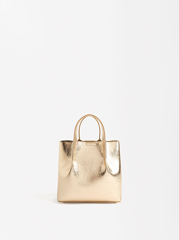 Metalik Tote Çanta