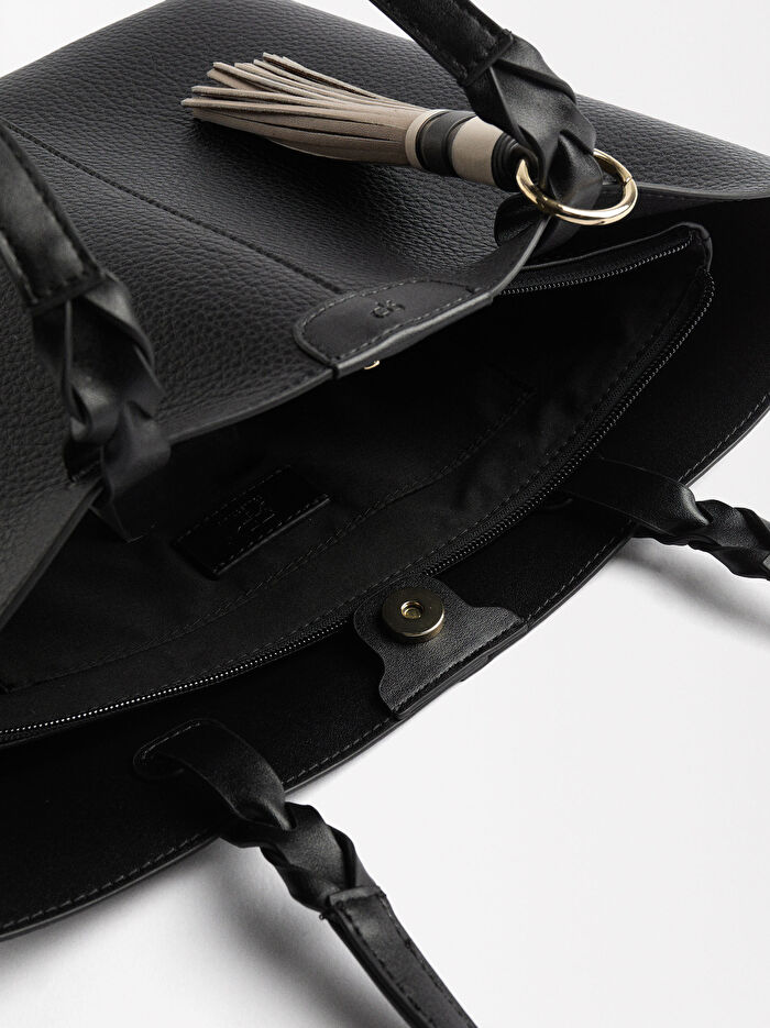 Çıkarılabilir Aksesuarlı Shopper Çanta