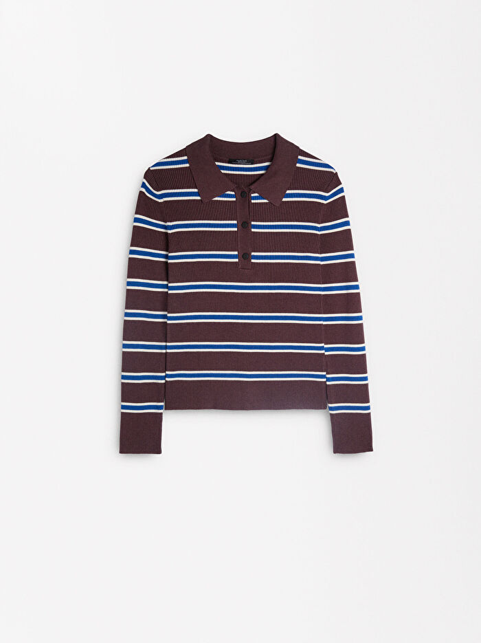 Çizgili Triko Kazak