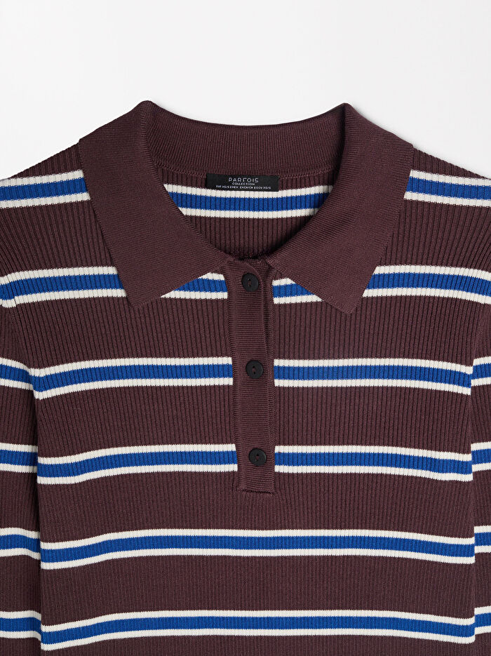 Çizgili Triko Kazak