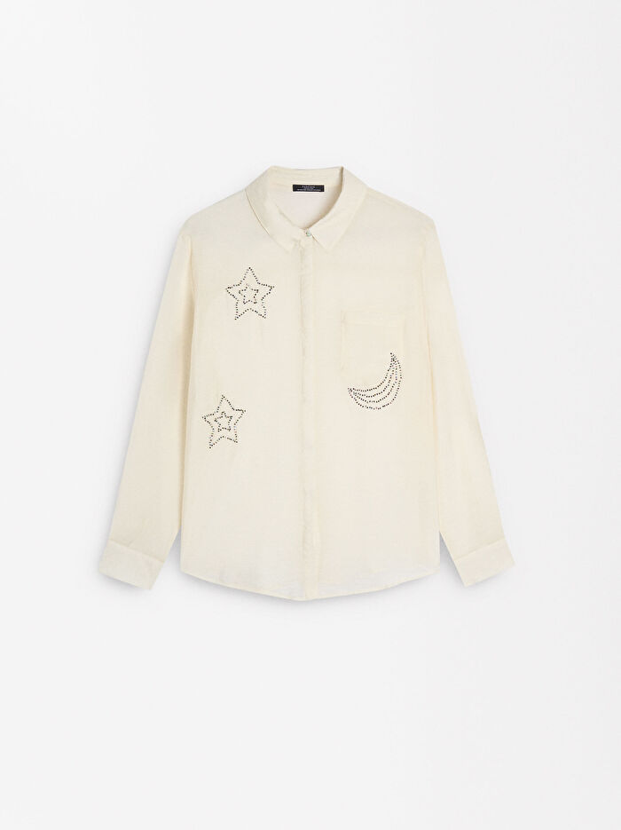 Boncuk Detaylı Gömlek