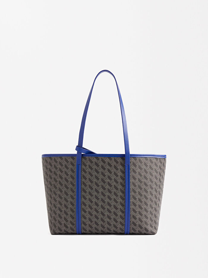 Desenli  Tote Çanta