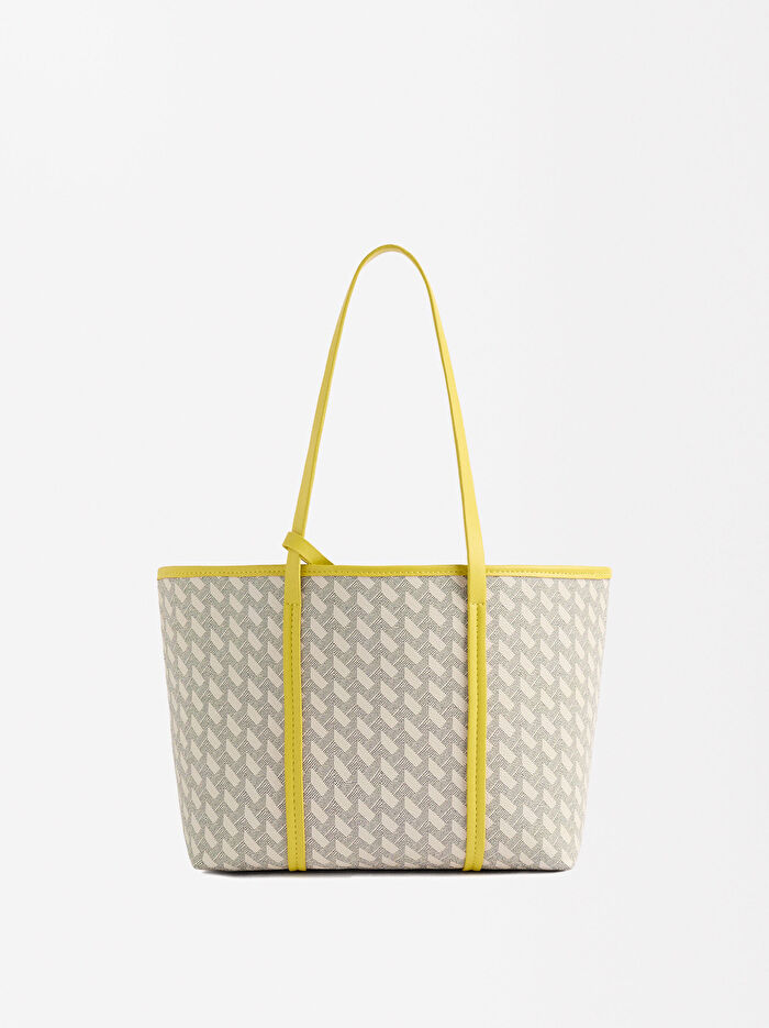 Desenli  Tote Çanta