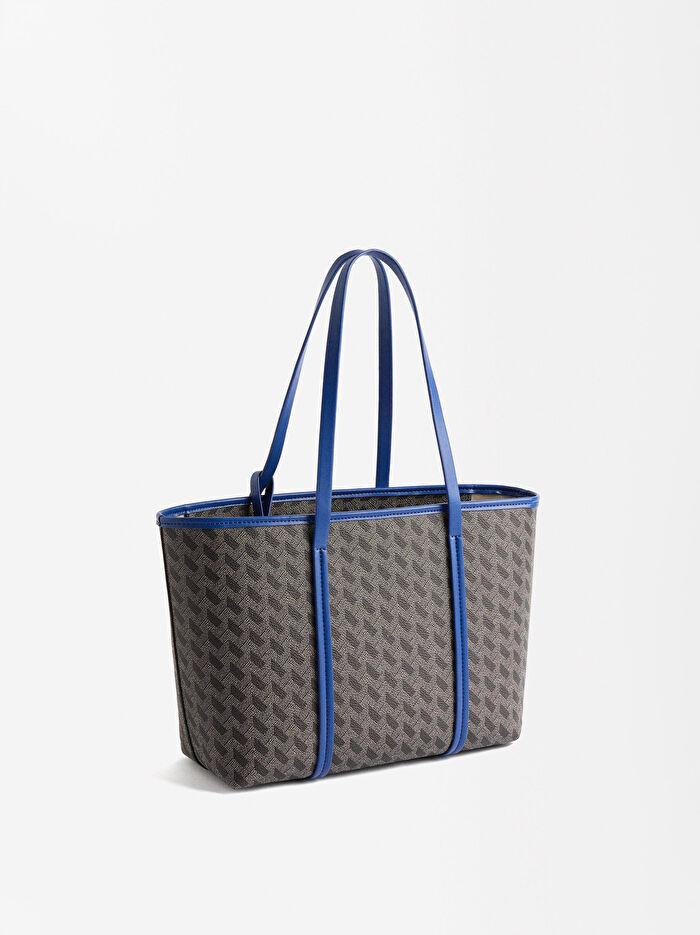 Desenli  Tote Çanta