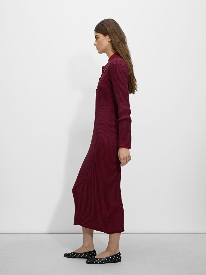 Fitilli Triko Elbise