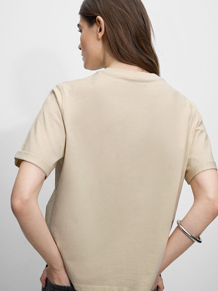 Kiraz Desenli T-Shirt