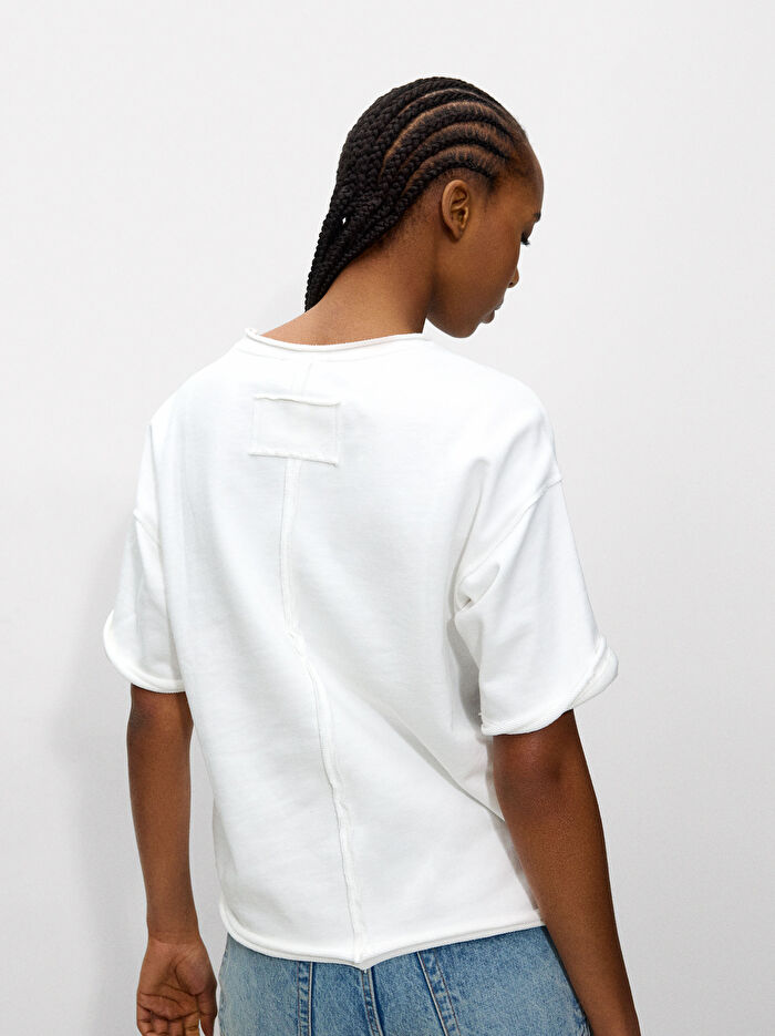 Daisy İşlemeli T-Shirt