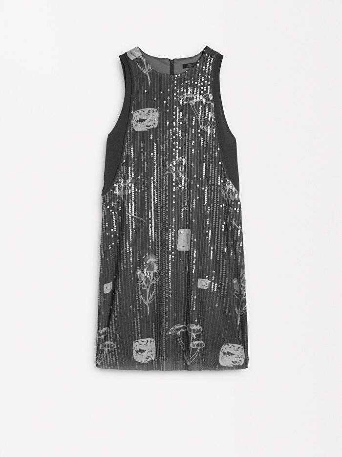 Payet Desenli Elbise