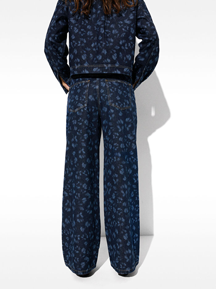 ONLINE ÖZEL - Desenli Denim Pantolon