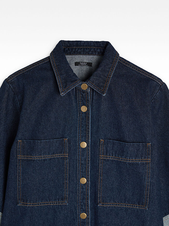 ONLINE ÖZEL - Kısa Denim Elbise