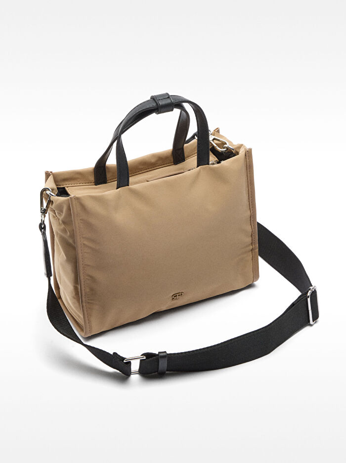 Teknik Kumaş Tote Çanta S