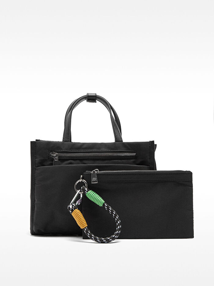 Teknik Kumaş Tote Çanta S