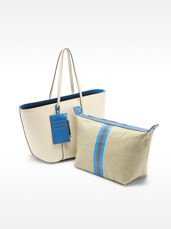 Çıkarılabilir Aksesuarlı Shopper Çanta