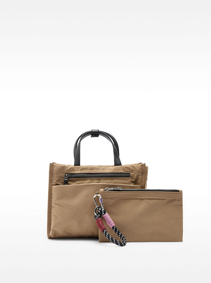 Teknik Kumaş Tote Çanta S