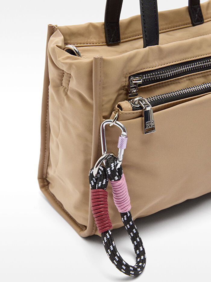 Teknik Kumaş Tote Çanta S