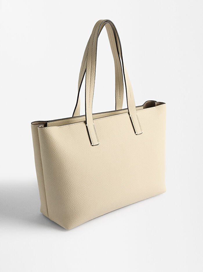 Dokulu Shopper Çanta