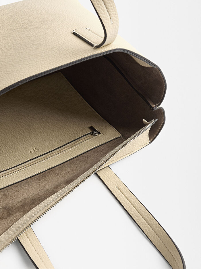 Dokulu Shopper Çanta