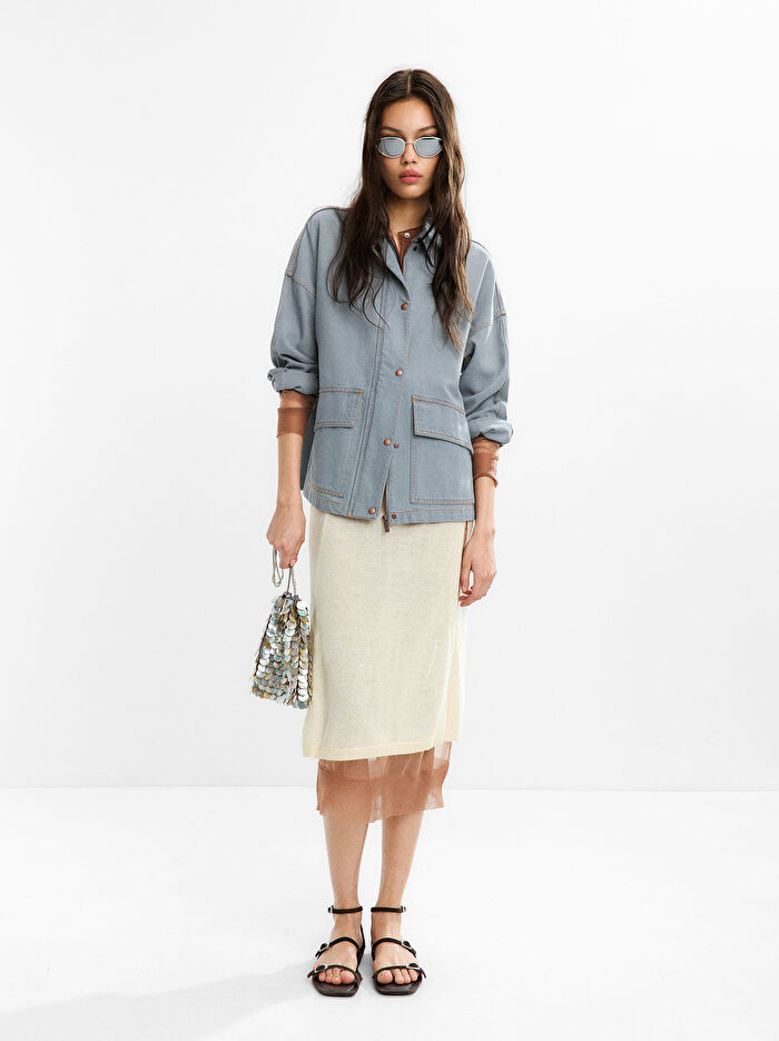 Pamuklu Denim Ceket