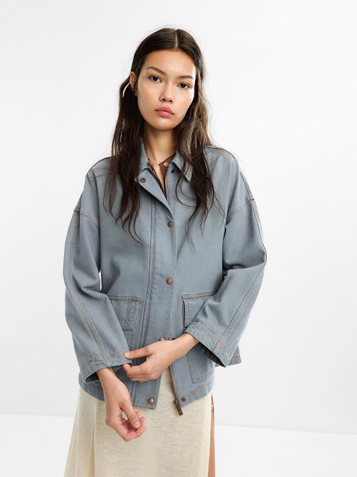 Pamuklu Denim Ceket