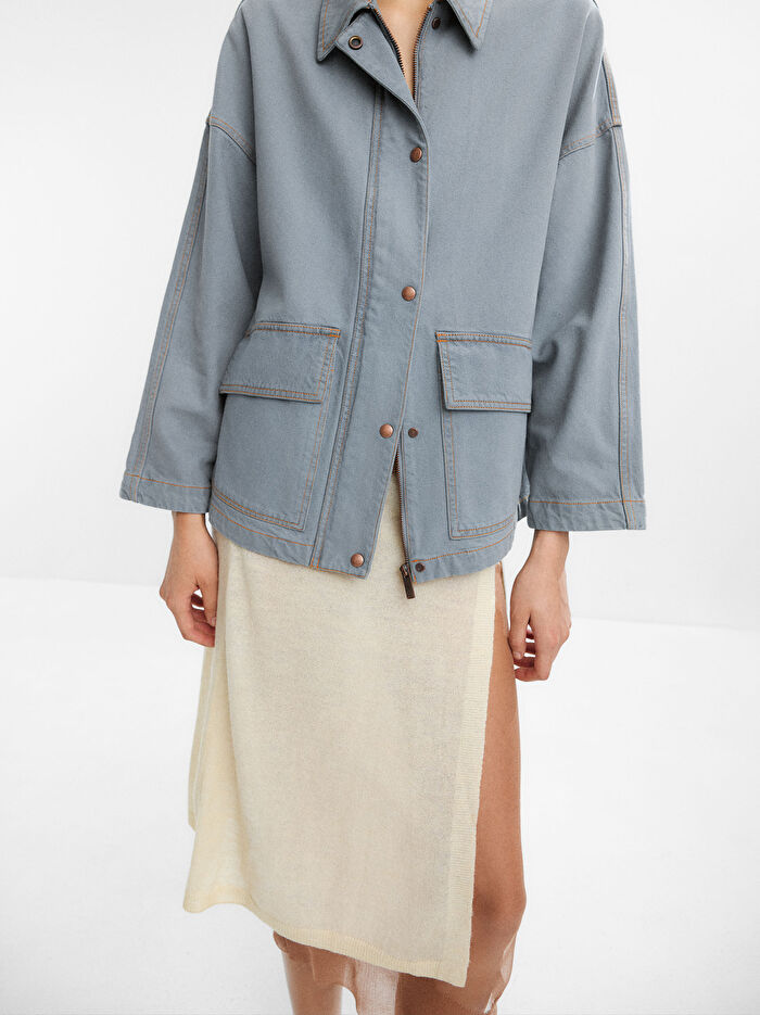Pamuklu Denim Ceket