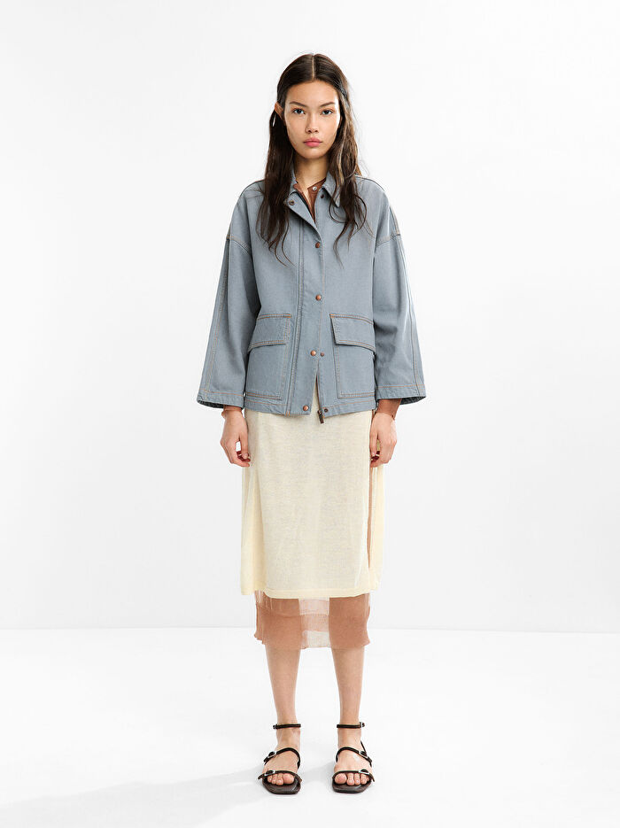 Pamuklu Denim Ceket