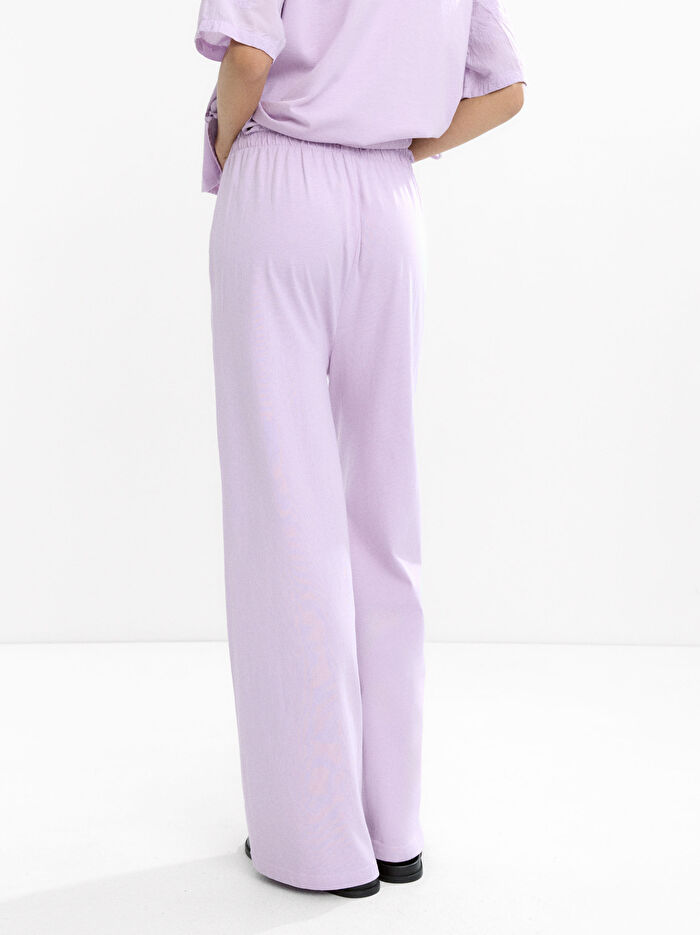 %100 Pamuk Nakışlı Pantolon