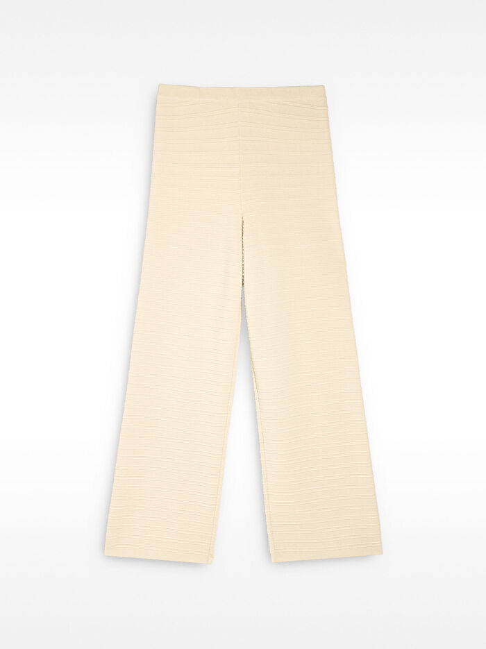 Fitilli Örme Pantolon