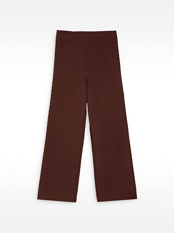 Fitilli Örme Pantolon