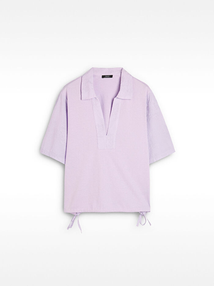 %100 Pamuk Nakışlı T-Shirt