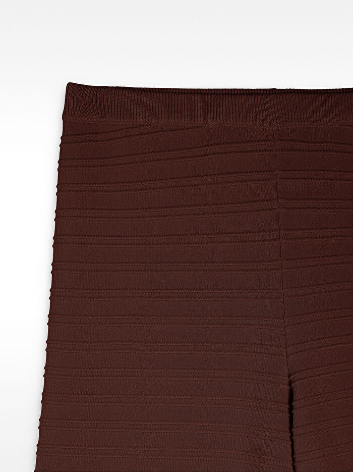 Fitilli Örme Pantolon