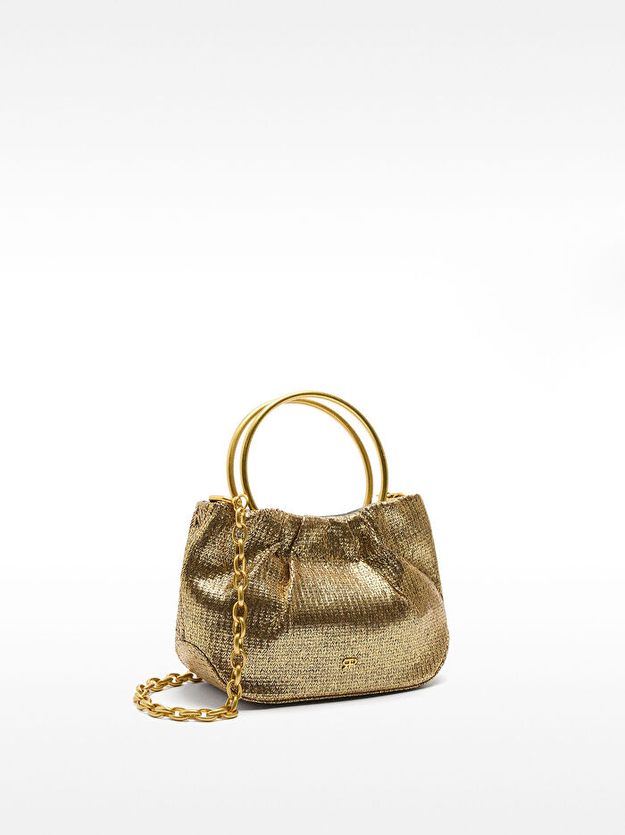 Metalik Party Clutch Çanta