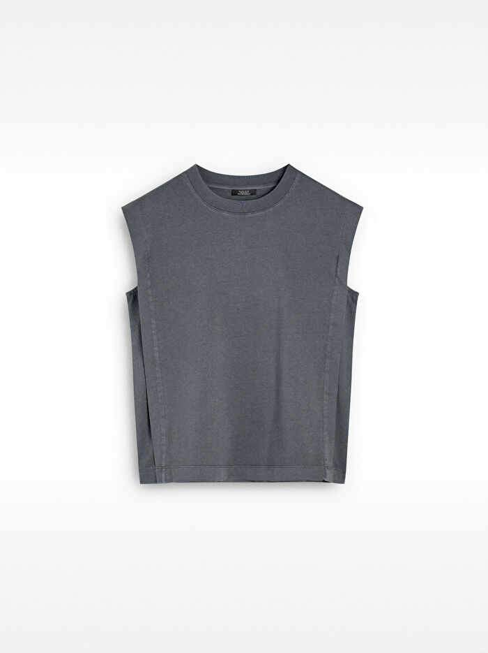 %100 Pamuk Kolsuz T-Shirt