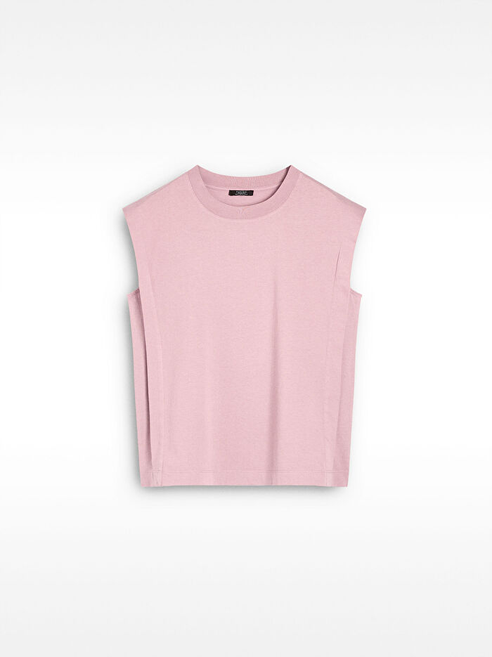 %100 Pamuk Kolsuz T-Shirt