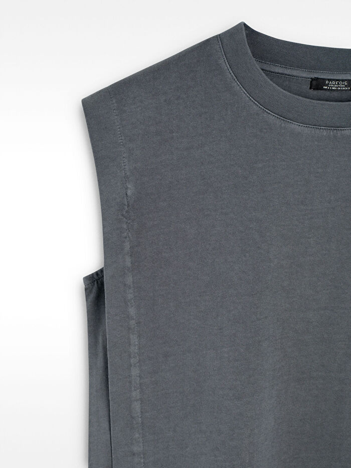 %100 Pamuk Kolsuz T-Shirt