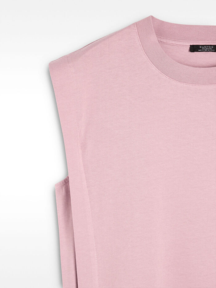 %100 Pamuk Kolsuz T-Shirt